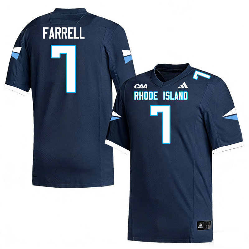 Rhode Island Rams #7 Devin Farrell College Football Jerseys,Uniforms-Navy